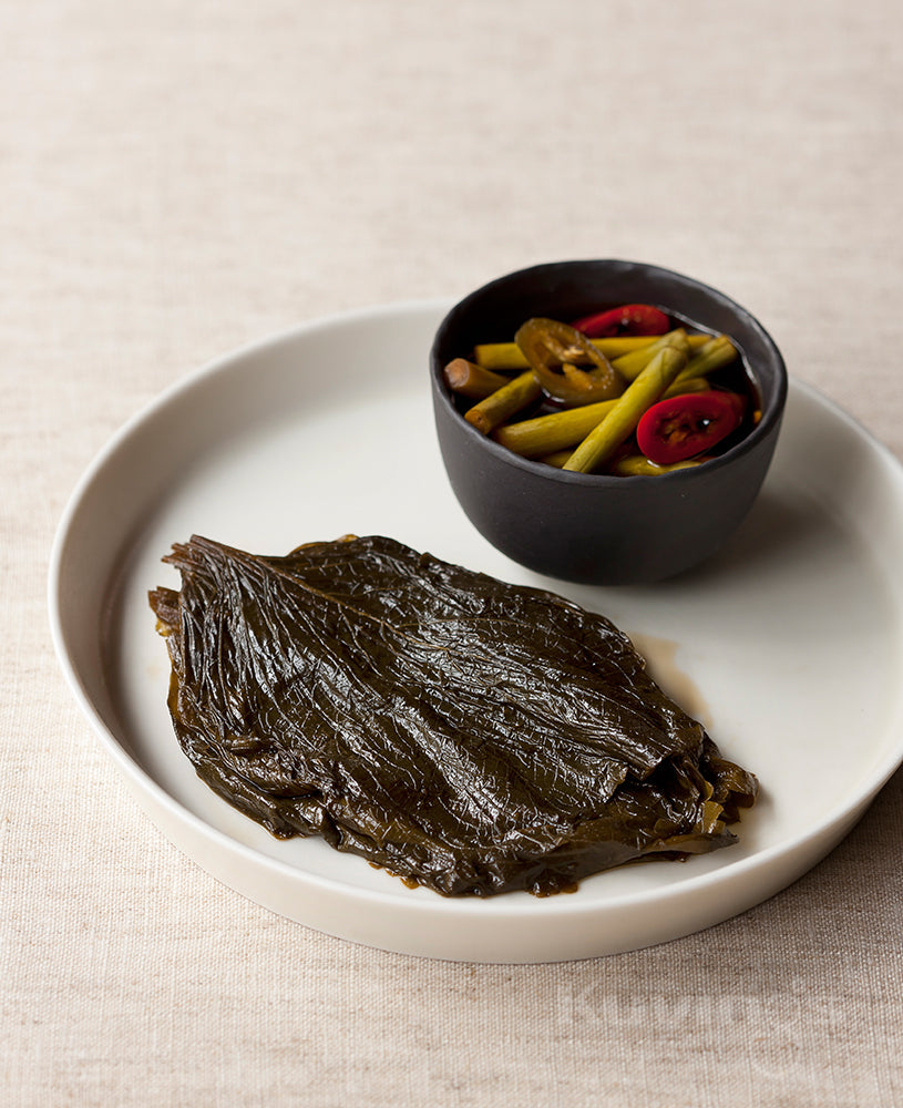 Sesamblatt-Pickles