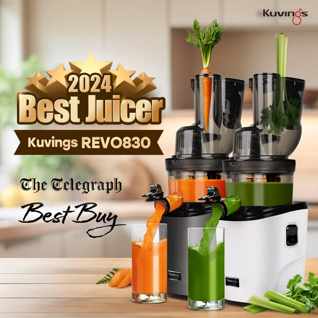 The Telegraph chooses the REVO830 as the “BEST OVERALL” juicer of 2024.